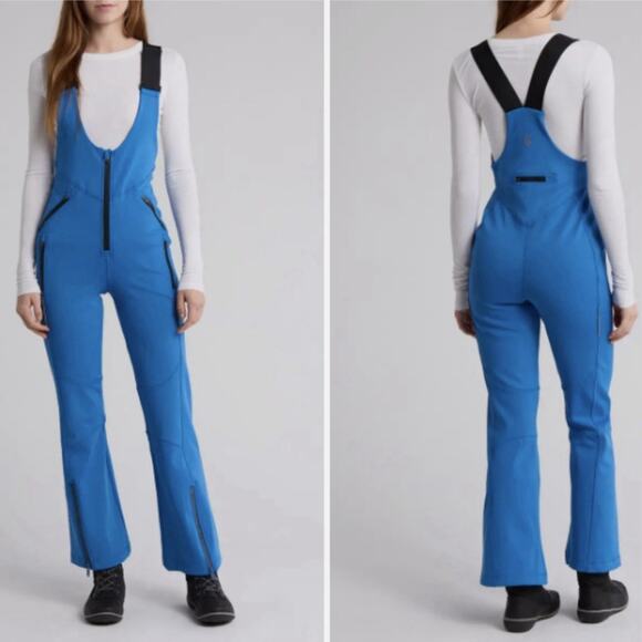 Free People Snow Bib Size Large Womens Blue Movement Powder Vixen Softshell - Picture 2 of 16